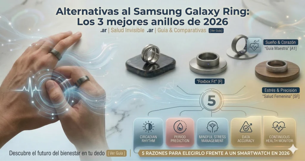Mejores alternativas al Samsung Galaxy Ring y Oura Ring 4 Argentina