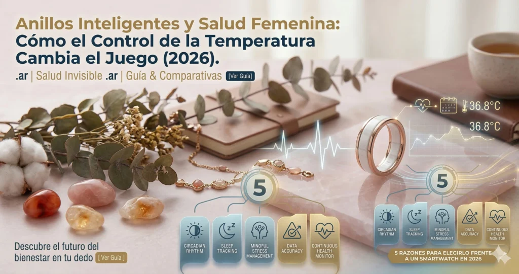 Anillo inteligente salud femenina seguimiento ciclo menstrual temperatura 2026