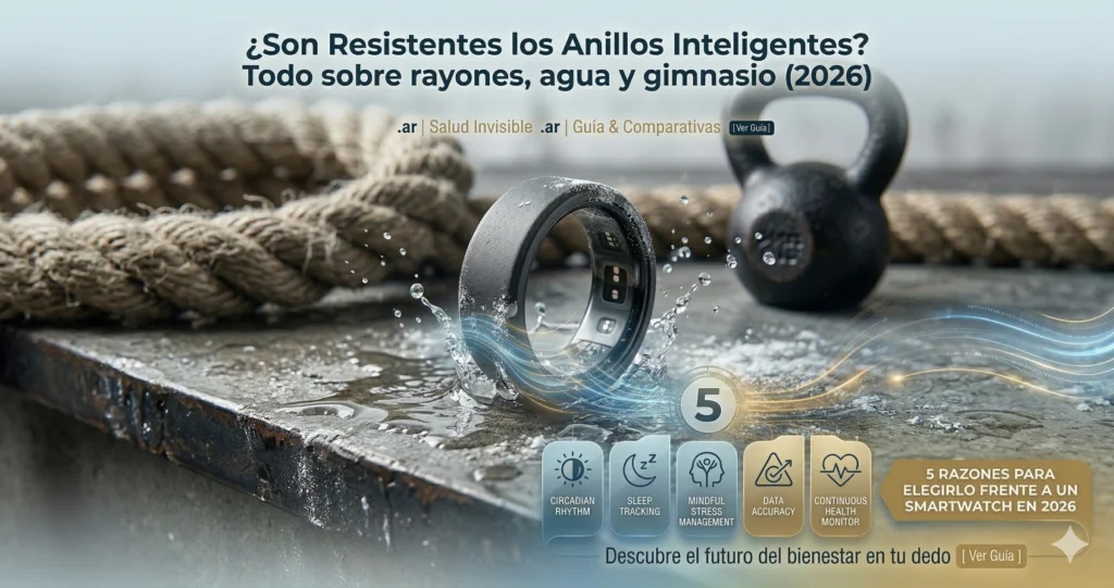 Resistencia anillo inteligente agua rayones gimnasio durabilidad 2026
