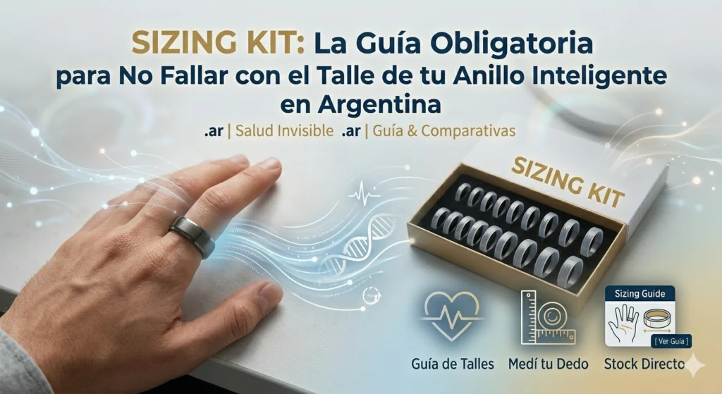 Sizing Kit Anillo Inteligente Guía de talles Argentina 2026