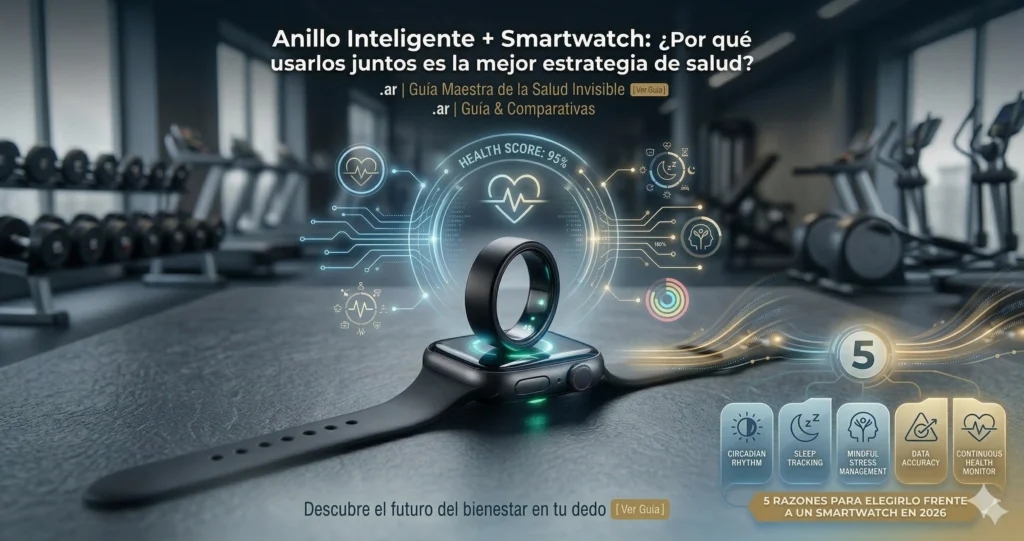 Usar anillo inteligente y smartwatch juntos beneficios Samsung Apple 2026